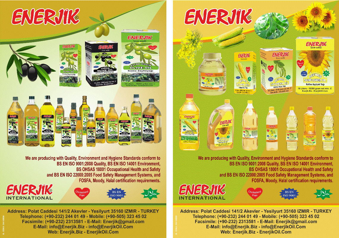 Enerjik Edible Oil Export Offers